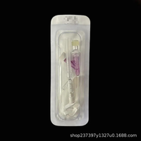 Cathéter IV jetable avec port d'injection 14G 16G 18G 22G 24G 26G – Instrument vétérinaire