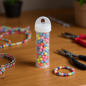 Ilan Abalorio Perline multicolori da 6 mm per la creazione di gioielli e forniture per la creazione di gioielli - Product Image 2