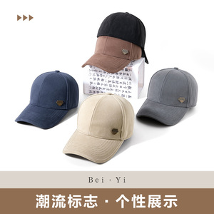 หมวกเบสบอลบุขนแกะสีดำสำหรับทุกเพศหมวกกันแดดอุ่นกลางแจ้ง - Product Image 5