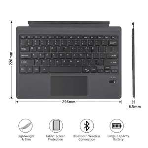 Étui de clavier en cuir souple antichoc, Compatible avec <span class=keywords><strong>Type</strong></span> de protection, pour tablette Microsoft <span class=keywords><strong>Surface</strong></span> <span class=keywords><strong>pro</strong></span> 3/4/5 - Product Image 4