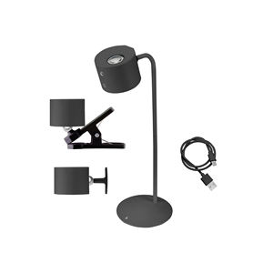 LAMPE RECHARGEABLE DOUBLE FACE 3-EN-1 LUMINI', NOIRE - Product Image 1