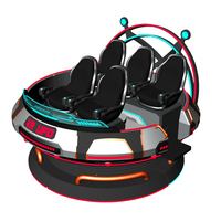 Simulador de OVNI 9D VR Comercial para 5 Jugadores, Plataforma de Movimiento Multijugador, Máquina Arcade Interstellar Voyager para Parques Temáticos