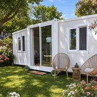 Tiny Homes Luxury 20ft 40ft Steel 2 Bedroom Waterproof Interior Height 2.4 Meters Movable Expandable Container House