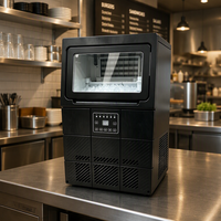 Machine à glaçons tubulaires commerciale 32 kg/24h 110V 220V avec compresseur et pompe à eau, haute productivité, économie d'énergie pour cuisine commerciale