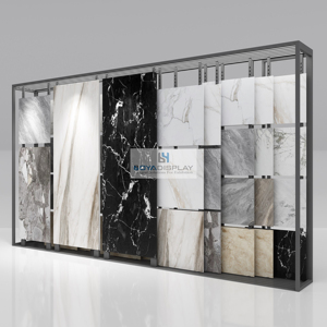 Tùy chỉnh hiện đại kim loại kệ sàn đá Granite loại tường gạch đá cẩm thạch gốm Rack hiển thị cho showroom - Product Image 1