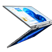 Ordinateur portable professionnel 2024, haute qualité, 14+14 pouces, écran tactile IPS, fin et portable, processeur Intel Core N95 quadricœur, anglais, 8-64 Go de RAM