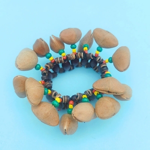 Wholesale Natural Dried <b>Seed</b> Pod Bracelet Shaker Hand Bell African Ethnic Percussion Instrument For Stage Prop - Product Image 4