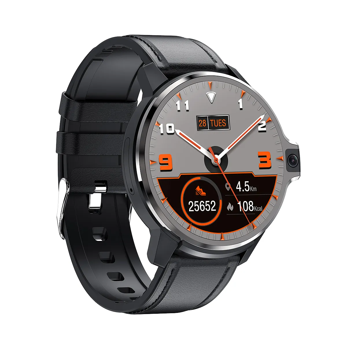 Reloj inteligente 4G para hombre, alta calidad, pantalla redonda HD de 1,6 pulgadas, CE ROHS, GPS, llamadas, frecuencia cardíaca, oxígeno en sangre, Android