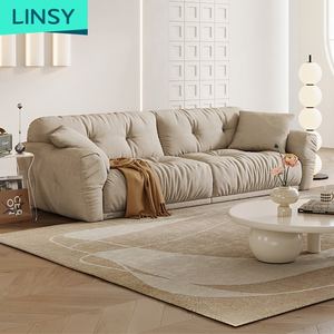 Canapé confortable Linsy, canapé d'angle paresseux, blanc, style moderne <span class=keywords><strong>ultra</strong></span>-tendance, canapé en tissu pour salon, BS178-A - Product Image 1
