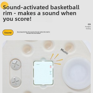Aro <span class=keywords><strong>de</strong></span> Baloncesto Montado en la Pared para Niños Pequeños, Mini Canasta <span class=keywords><strong>de</strong></span> Baloncesto Ajustable para Uso en Interiores, Sala <span class=keywords><strong>de</strong></span> Juegos o Dormitorio - Product Image 5