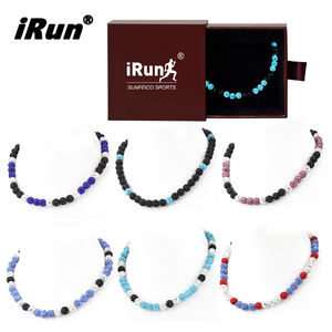 Collar de Béisbol Personalizado IRun con Brillantina y Cuentas de Estrás, Joyería Deportiva Inspirada en Atletas - Product Image 1