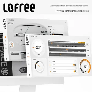 Lofree OE923 HYPACE para Gaming Office 2,4G PC portátiles inalámbricos para Bluetooth tres modos RGB hueco ligero 3950 ratón - Product Image 6