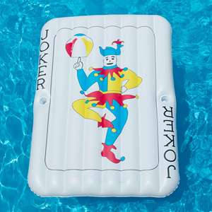 Flotador Inflable Gigante con Forma de Carta de Póker Joker, con Portavasos para Adultos - Product Image 2