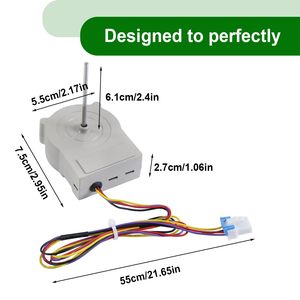 Moteur de ventilateur d'évaporateur de réfrigérateur en acier inoxydable ODM-001F-41 12V 1A Compatible électrique pour Kenmore pour Kenmore Elite pour <span class=keywords><strong>LG</strong></span> - Product Image 3