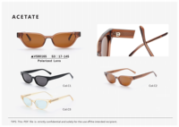 Lunettes de soleil œil-de-chat chics à monture large, légères, sensation haut de gamme, unisexe, protection UV400, en acétate, style luxe et tendance