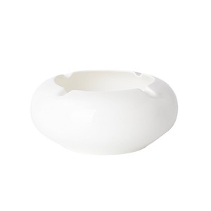 Cenicero de Porcelana Blanca Pura de 600ml, Diseño Redondo Minimalista para Hogar u Oficina, Resistente al Humo, Listo para Regalo - Product Image 3