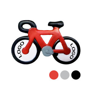 Groothandel Op Maat Fiets Vorm Stress Bal Pu Foam Cycling Thema Angst Verlichting Speelgoed Gedrukt Logo Eco Transport Relatiegeschenk - Product Image 1
