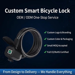 Candado para Bicicleta con Huella Dactilar a Prueba de Agua IP65, Candado Inteligente Antirrobo con Cable y Control por Aplicación Bluetooth para Bicicletas de Montaña y Carretera - Product Image 6