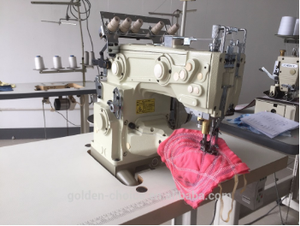 Máquina de coser de alta velocidad GC1500-156M-EUT-DD con brazo largo, función de alimentación ascendente del brazo, para dobladillos, pespuntes, flatlock e interlock - Product Image 4