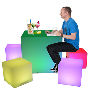 Câu Lạc Bộ Ban Đêm Vườn Tổ Chức Sự Kiện Tiệc Hookah Lounge Ngoài Trời Nhựa <span class=keywords><strong>Led</strong></span> Sofa Đồ Nội Thất Bàn Ghế <span class=keywords><strong>Set</strong></span> <span class=keywords><strong>Bar</strong></span> <span class=keywords><strong>Stool</strong></span> Cube Ghế Chiếu Sáng - Product Image 3