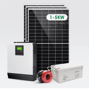 CN;JIA <span class=keywords><strong>Goodwe</strong></span> 48V 5KW 200AH Panneaux solaires monocristallins Système de charge de voiture EV photovoltaïque connecté au réseau Nouvelle technologie PWM - Product Image 1