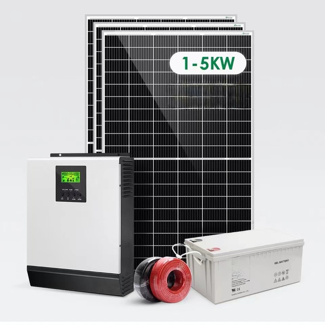 CN;JIA Goodwe 48V 5KW 200AH Monocrystalline Solar Panels Grid Connected Photovoltaic EV Car Charging System New PWM Technology