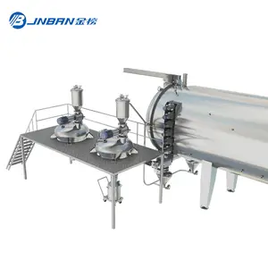 ASME sertifikalı paslanmaz çelik yüksek verimli endüstriyel ot kurutma makinesi sürekli vakum bantlı kurutucu