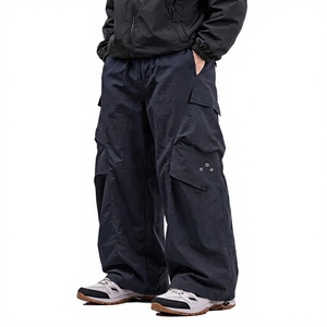 Pantalones Cargo de Senderismo para Hombre, Resistentes al Agua, Cintura Media, Corte Recto Informal, Estilo Paracaídas - Product Image 1