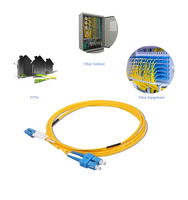 SC / UPC SC / APC Jumper FTTH kabel Fiber optik luar ruang kabel Drop G657A kabel Fiber optik kabel Patch