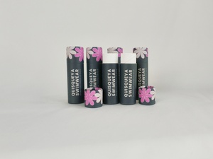 Emballages personnalisés 100 % biodégradables en carton pour déodorants stick, tubes en papier kraft blanc, noir, brun pour baume à lèvres - Product Image 5