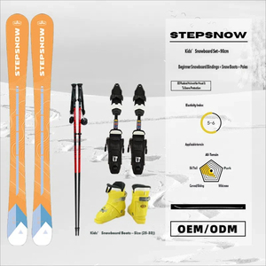 Ensemble de ski <span class=keywords><strong>alpin</strong></span> Manlin : skis jumeaux pour enfants débutants avec fixations, chaussures de ski et bâtons, 90 cm - Product Image 2