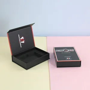 Caja magnética de cartón con logotipo personalizado, caja de embalaje para extensiones de cabello, peluca, para ropa, joyería, caja de maquillaje para el cuidado de la piel