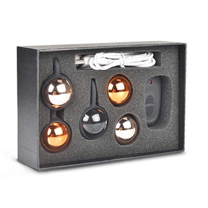 Bolas de kegel vibratorias de Metal, masturbadores eléctricos con control remoto, productos sexuales, bolas de kegel de metal - Product Image 1