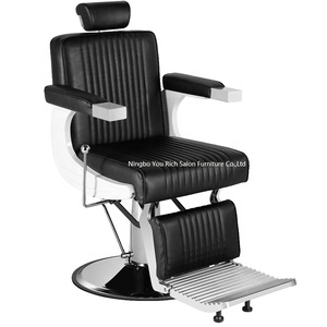 Silla de peluquero Takara Belmont clásica para silla de estilista de barbería Silla de peluquero reclinable hidráulica negra - Product Image 1