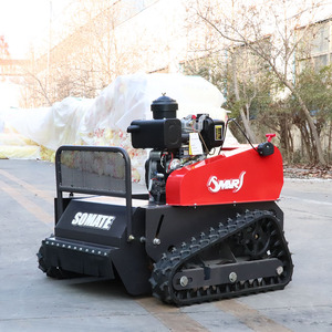 Cortadora de Césped Industrial a Control Remoto, Inalámbrica, con Orugas, Cuchilla Plana, EPA Euro5, Altura Ajustable de 1-20 cm, Envío Gratis - Product Image 5