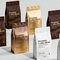 Sachet de café en papier kraft biodégradable grande capacité 1kg 2kg avec valve, compostable, barrière, à fond plat, logo personnalisé, vente en gros, pour aliments pour animaux de compagnie