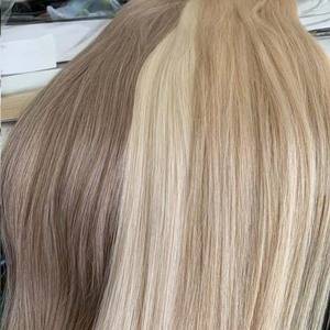 Extensiones de cabello humano con cinta adhesiva, máquina de cabello Natural Rubio, Remy, liso, marrón, Invisible, 20 unidades - Product Image 3