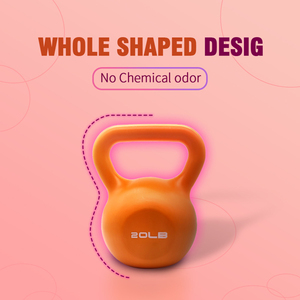 Vinyl Coated <b>Kettlebell</b> <b>Set</b> for Women 15lbs Wide Handle Home Gym - Product Image 1
