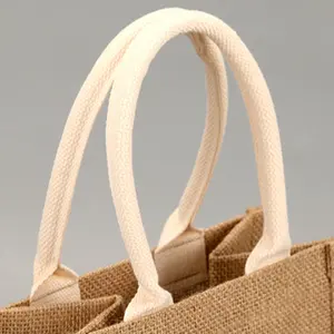 حقيبة خيش عالية الجودة مخصصة حقيبة خيش للتسوق قابلة لإعادة الاستخدام حقيبة محمولة للنساء