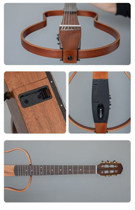 <span class=keywords><strong>Guitarra</strong></span> Clásica Eléctrica Silenciosa con Abeto, Palosanto y Caoba en el Fondo/Laterales para Música <span class=keywords><strong>SG</strong></span>-39 - Product Image 4