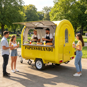 Remolque de Comida con Certificación CE DOT, Carrito de Comida Móvil Pequeño, Cocina Completa, Hot Dogs, Café, Hamburguesas, Camión de Comida Rápida - Product Image 1