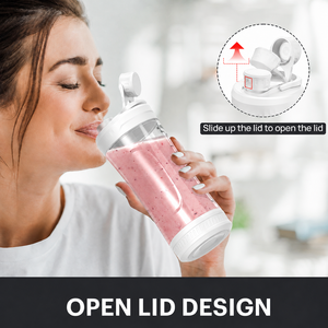 Licuadora Portátil de Frutas de 600 ml, Recargable por USB, Máquina para Hacer Smoothies, Compacta, Ideal para Viajes, Color Rosa y Morado, Fabricante OEM - Product Image 4