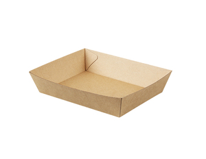 Barquette alimentaire en carton ondulé jetable moderne de haute qualité OEM/ODM ronde biodégradable recyclée imperméable grossiste logo personnalisé - Product Image 3