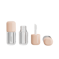 Tube de gloss à lèvres Jinze 4 ml, carré, luxueux, transparent, personnalisé, pour emballages de cosmétiques et crèmes