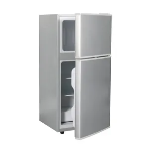 Refrigerador de doble puerta de tamaño pequeño electrónico blanco del precio de fábrica OEM