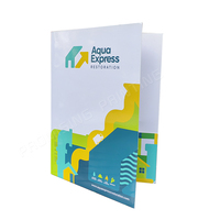 Dossier de présentation d'entreprise à deux poches avec logo personnalisé A4/A5 format lettre coloré PP porte-documents sac motif papier pour