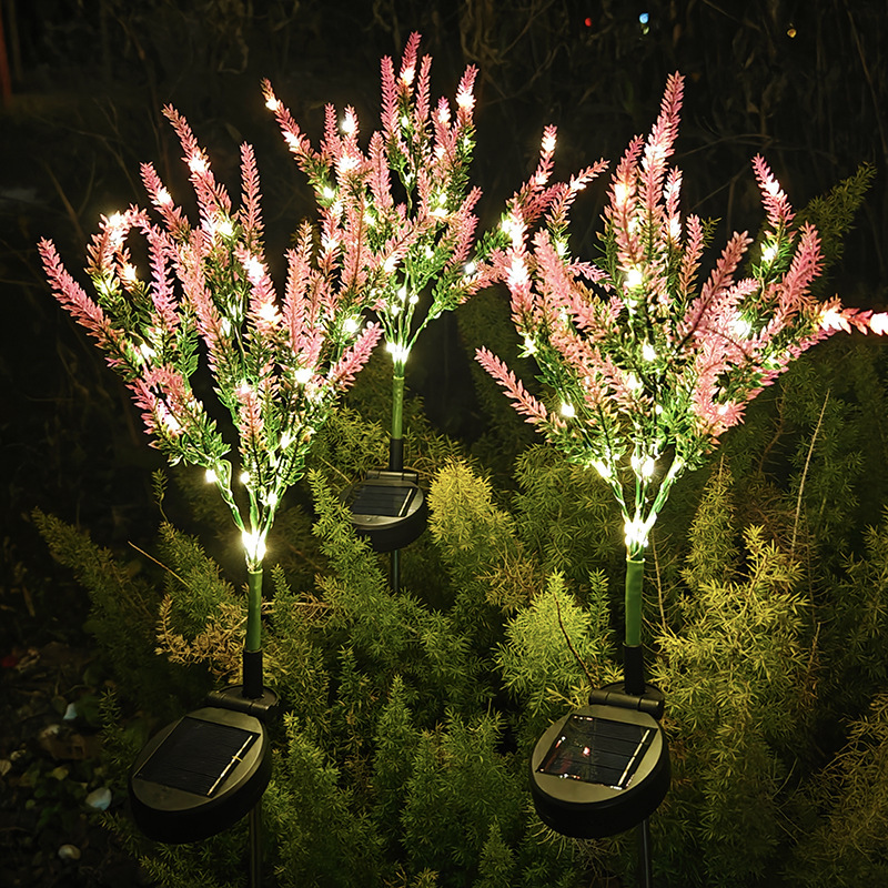LED Solar Lavender Floor Insert Light