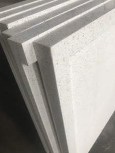 Artificial <b>Stone</b> Prefabricated Sparkle White Quartz Vanity Tops and Matching Backsplash Strips for Bathroom Hotel Projects - Product Image 6