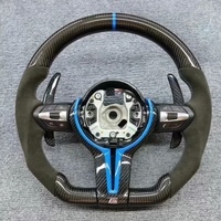 Volant sport Red Label -WS en cuir/fibre de carbone, ajustement parfait pour les séries 3 F10 X3 M3 M4 M2 F90 F01 F02 F12