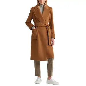 Женское Теплое повседневное пальто без воротника